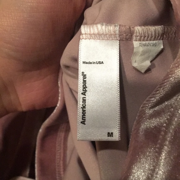 Authentic american apparel blush velvet crop top - Picture 2 of 3